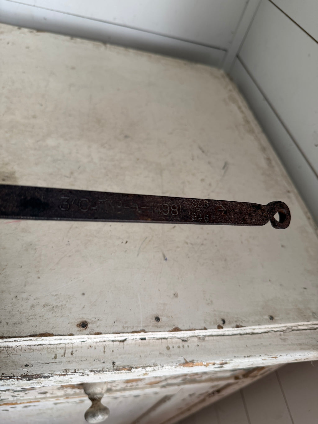 Antique Blacksmith Wrought Iron Lead Melting Ladle