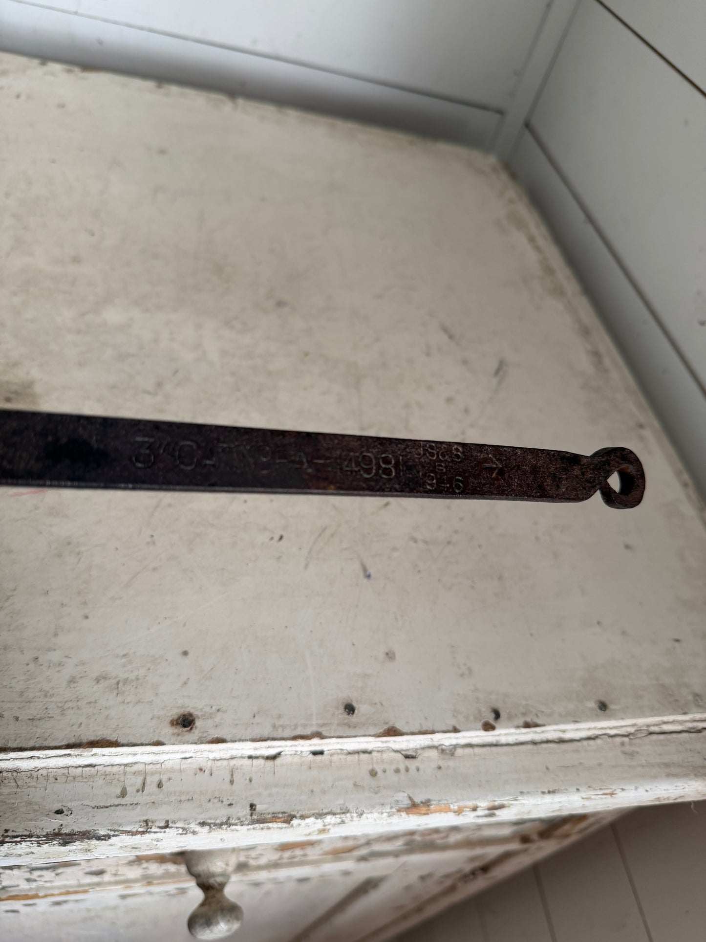 Antique Blacksmith Wrought Iron Lead Melting Ladle