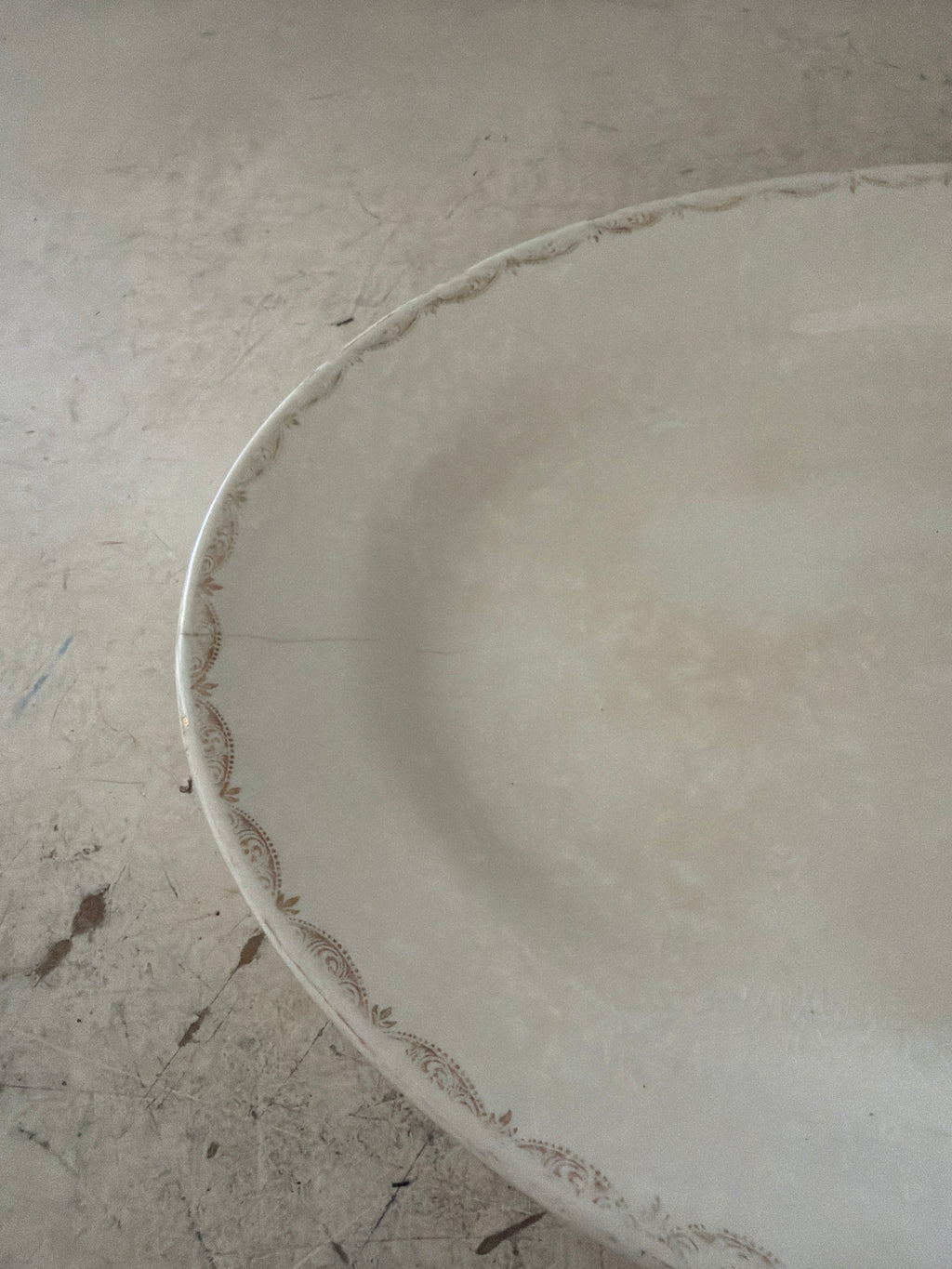 Knowles China Ironstone Platter as is see crack in glaze