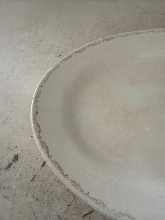 Knowles China Ironstone Platter as is see crack in glaze