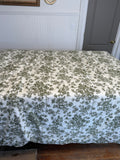 Green Rose Toile Duvet Cover & Insert Queen