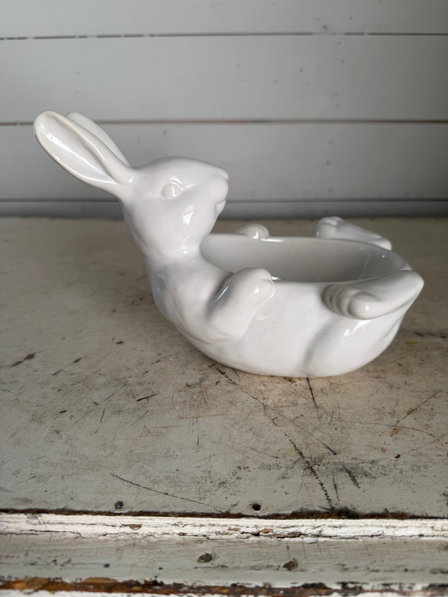 Pottery Barn Bunny Belly Bowl Candy Dish