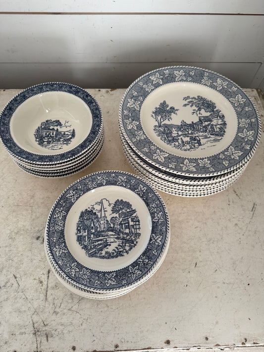 Homer Laughlin SHAKESPEARE COUNTRY BLUE USA Sold Individually