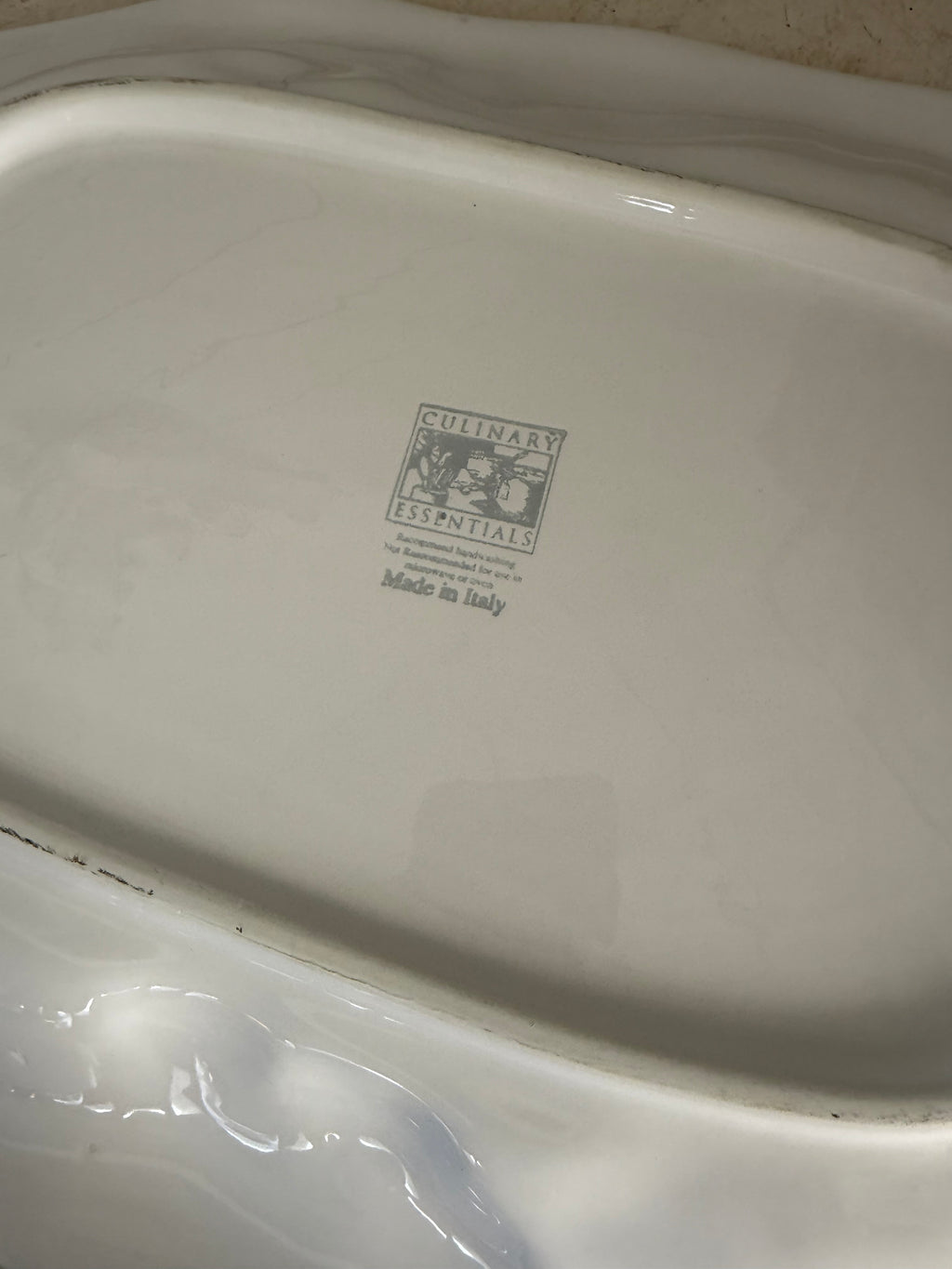 Culinary Essentials XL Embossed Oval Turkey Platter Made in Italy
