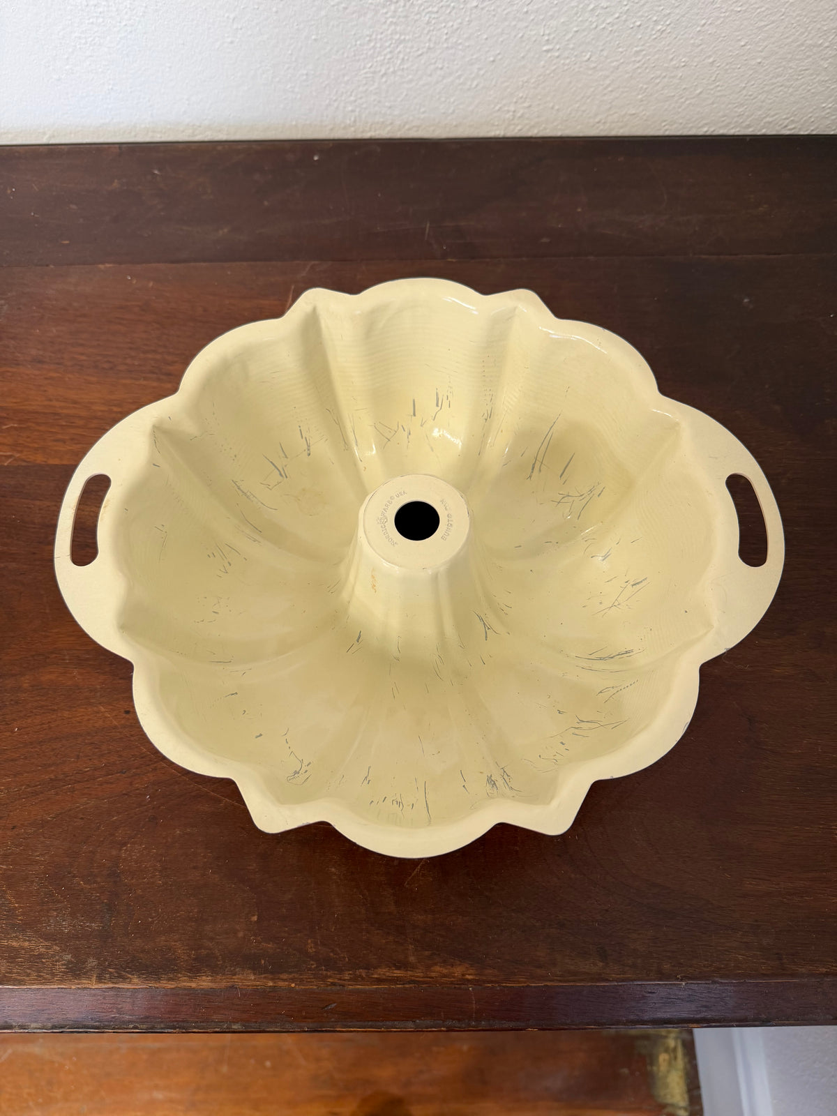 Red Aluminum Bundt Pan