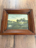 Path ‘Oer The Hills Vintage Print in Wood Frame