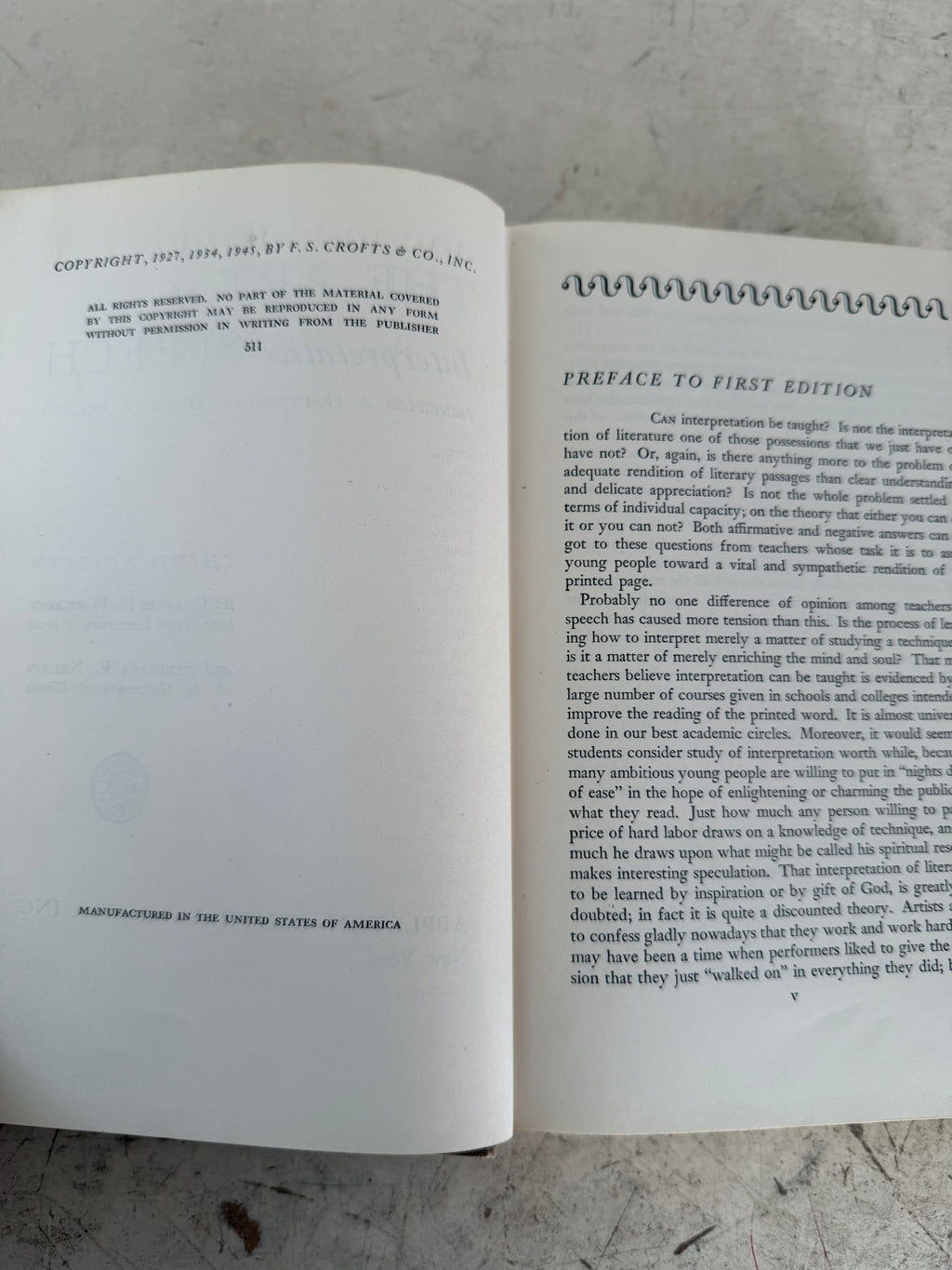 The art of interpretative speech: Principles & practices (Hardcover) Charles Henry Woolbert