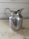Vintage brushed aluminum water pitcher 4 qt