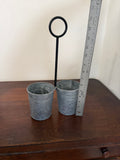 Galvanized Double planter - Will Get Makeover