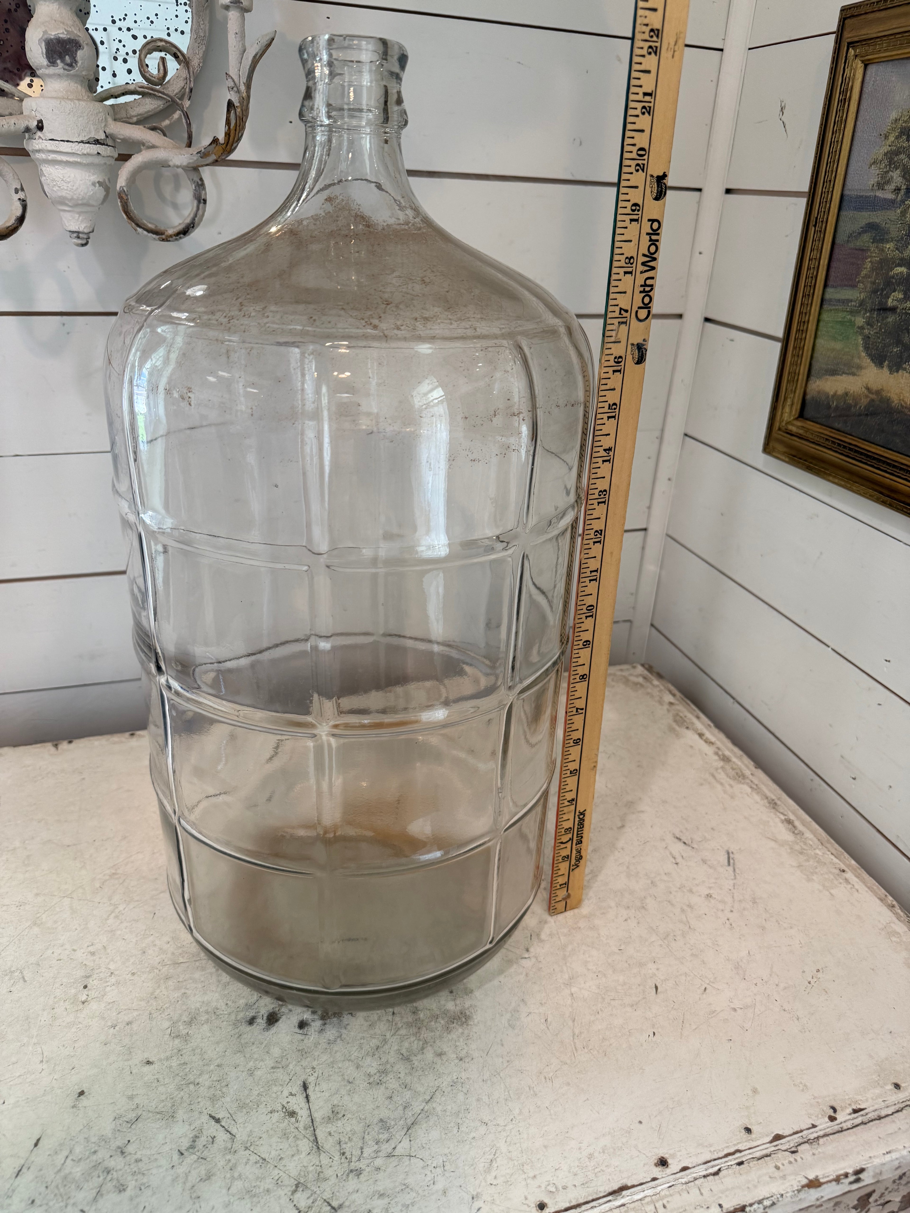 Retro 5 gallon glass water jug