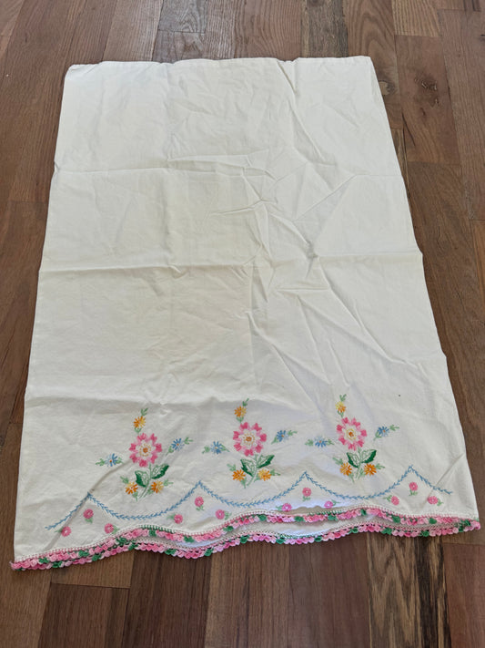 Embroidered Standard Pillowcase