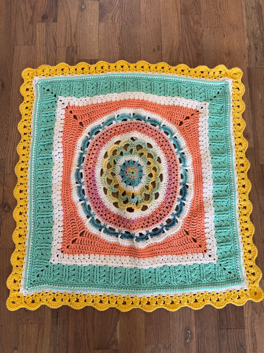 Pastel baby afghan