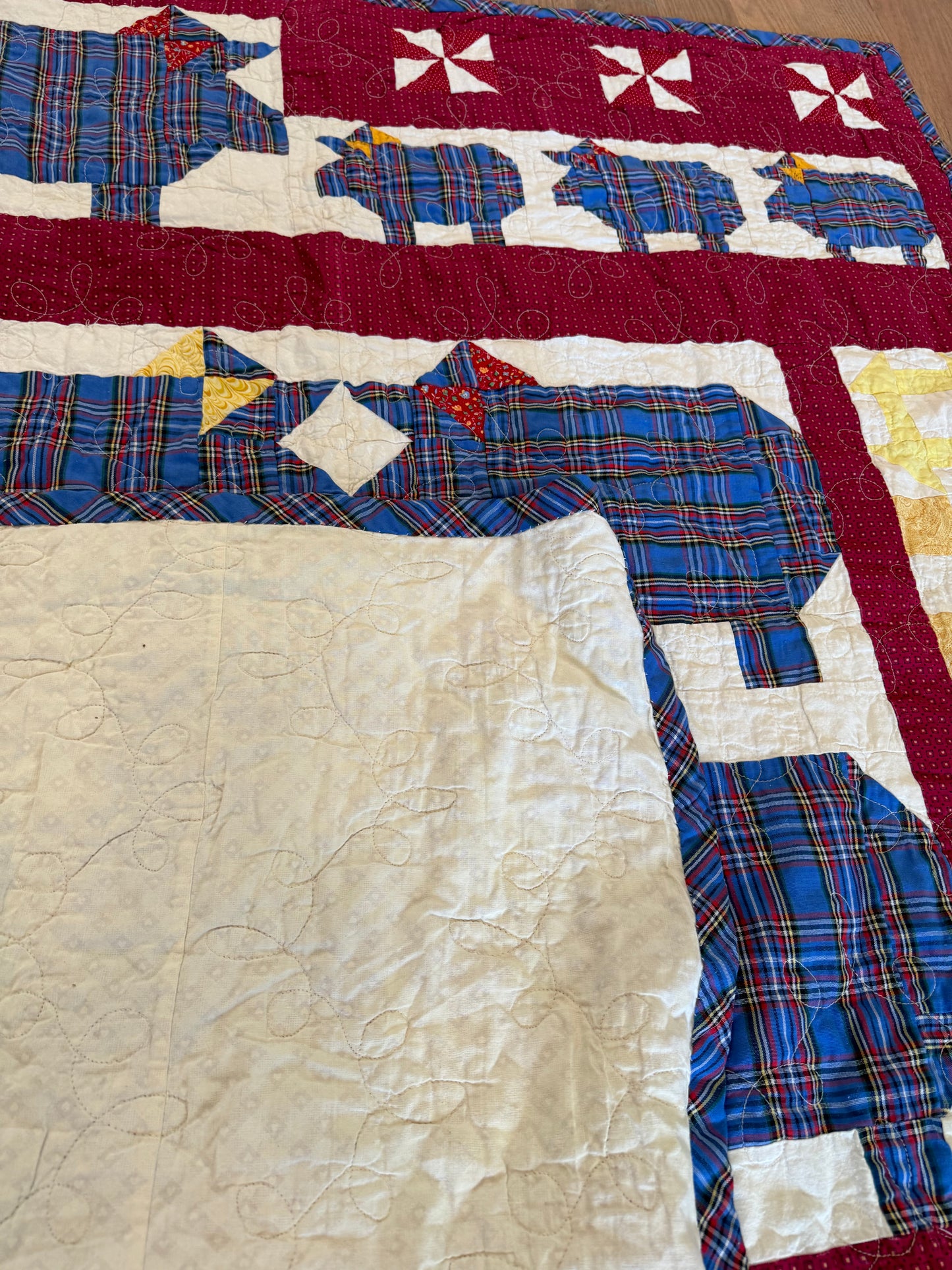 Crib Size Homemade Piq Quilt