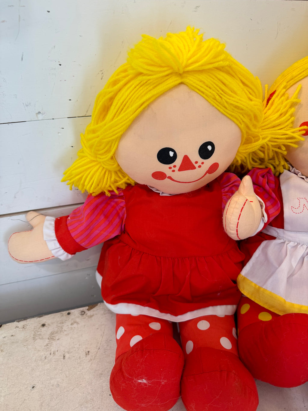 Set of Dolls MAISY (1984) MD Toilet Paper Maisy Promotional Plush 21" Cloth Doll by ETONE Vintage 1980s Set