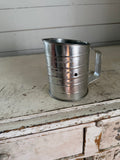 Vintage sifter with wood handle crank - Will get makeover