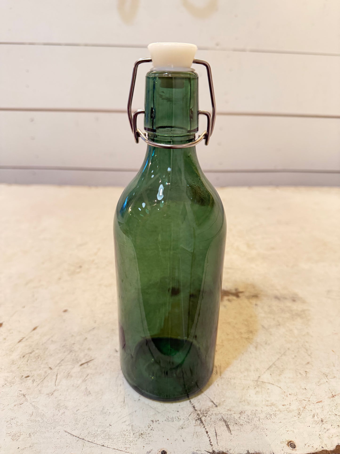Green Flip Top Bottle