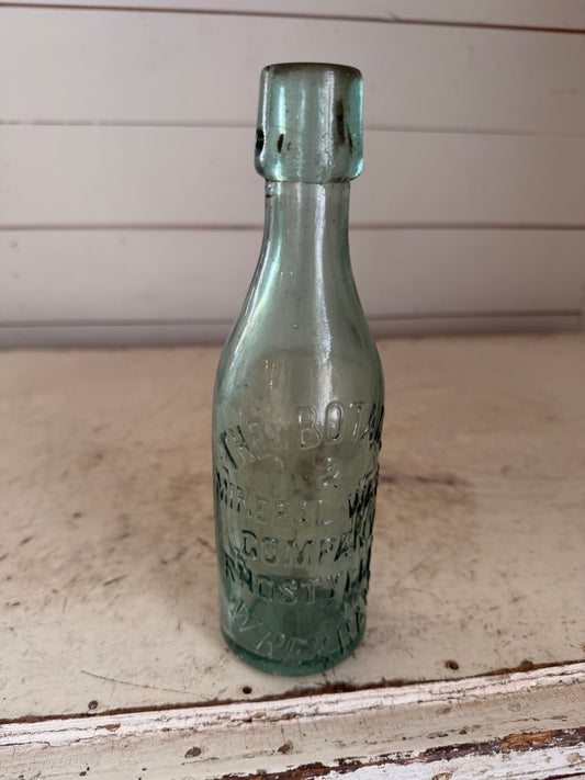 Late 19th century Mineral Water BOTANIC & MINERAL WATER COMPANY Bottle