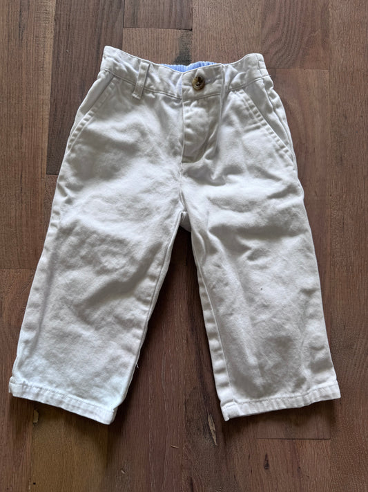 Janie and Jack White Dress Pants 12-18 mo