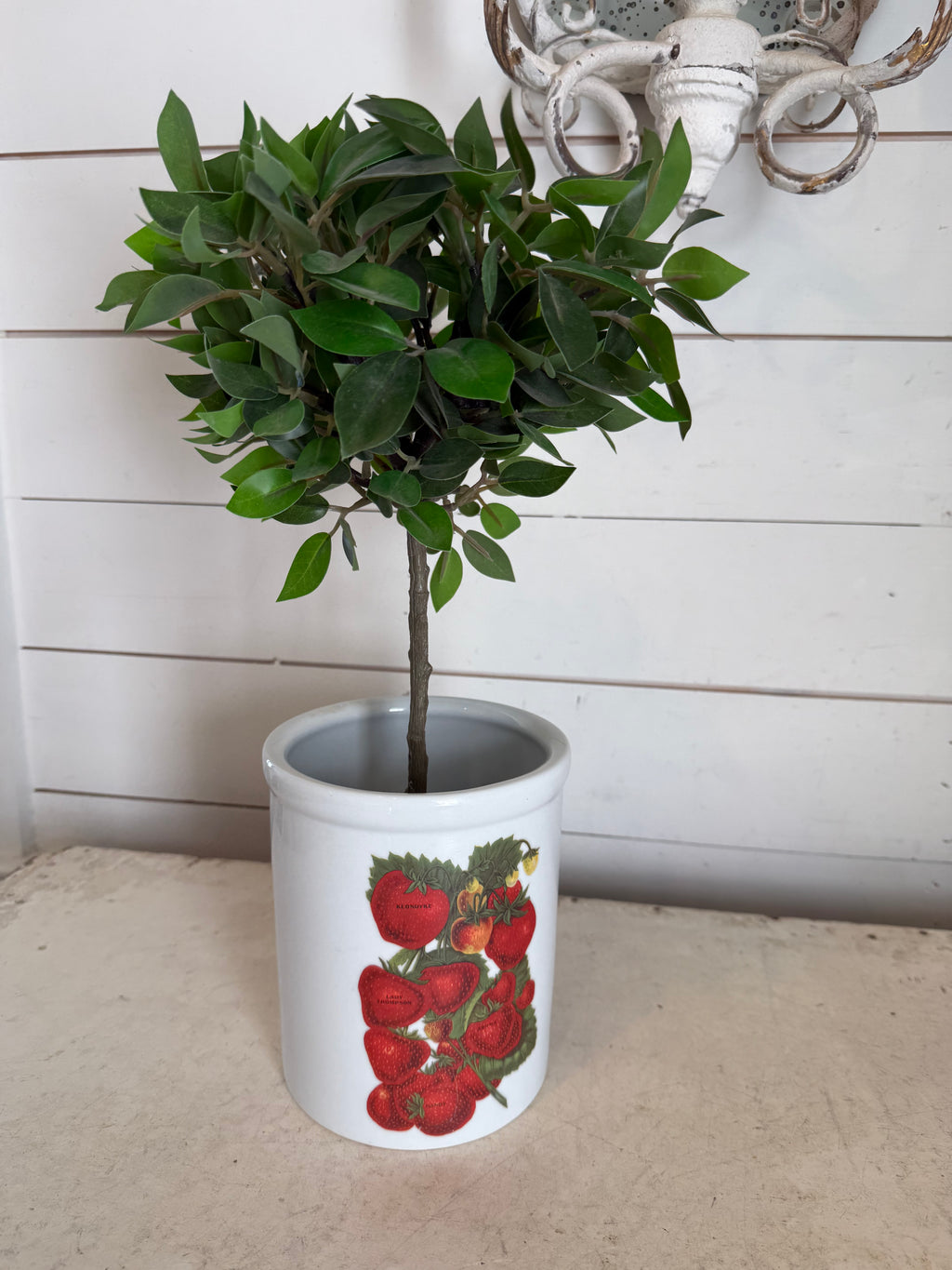 Utensil crock greenery not included