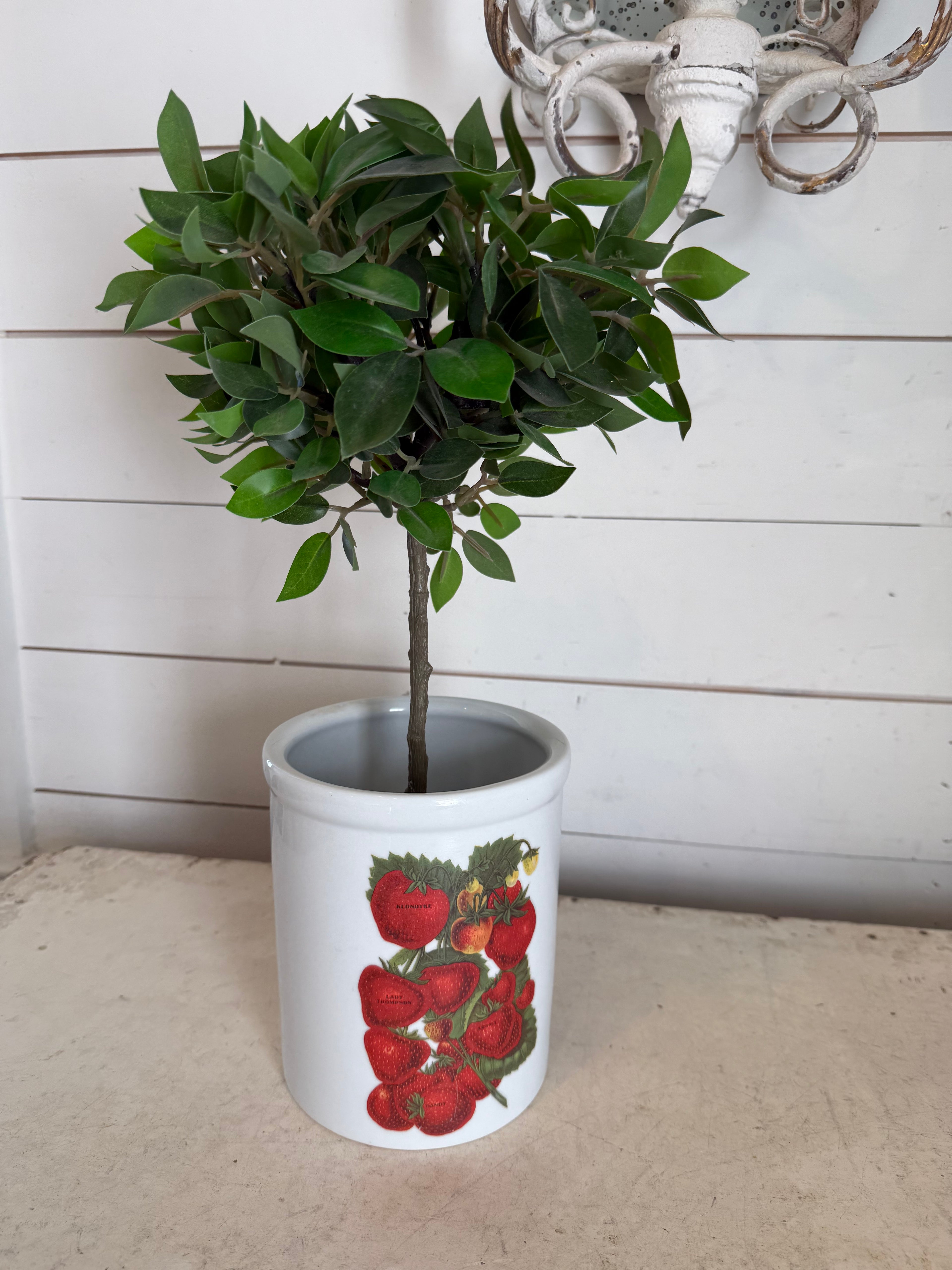 Utensil crock greenery not included