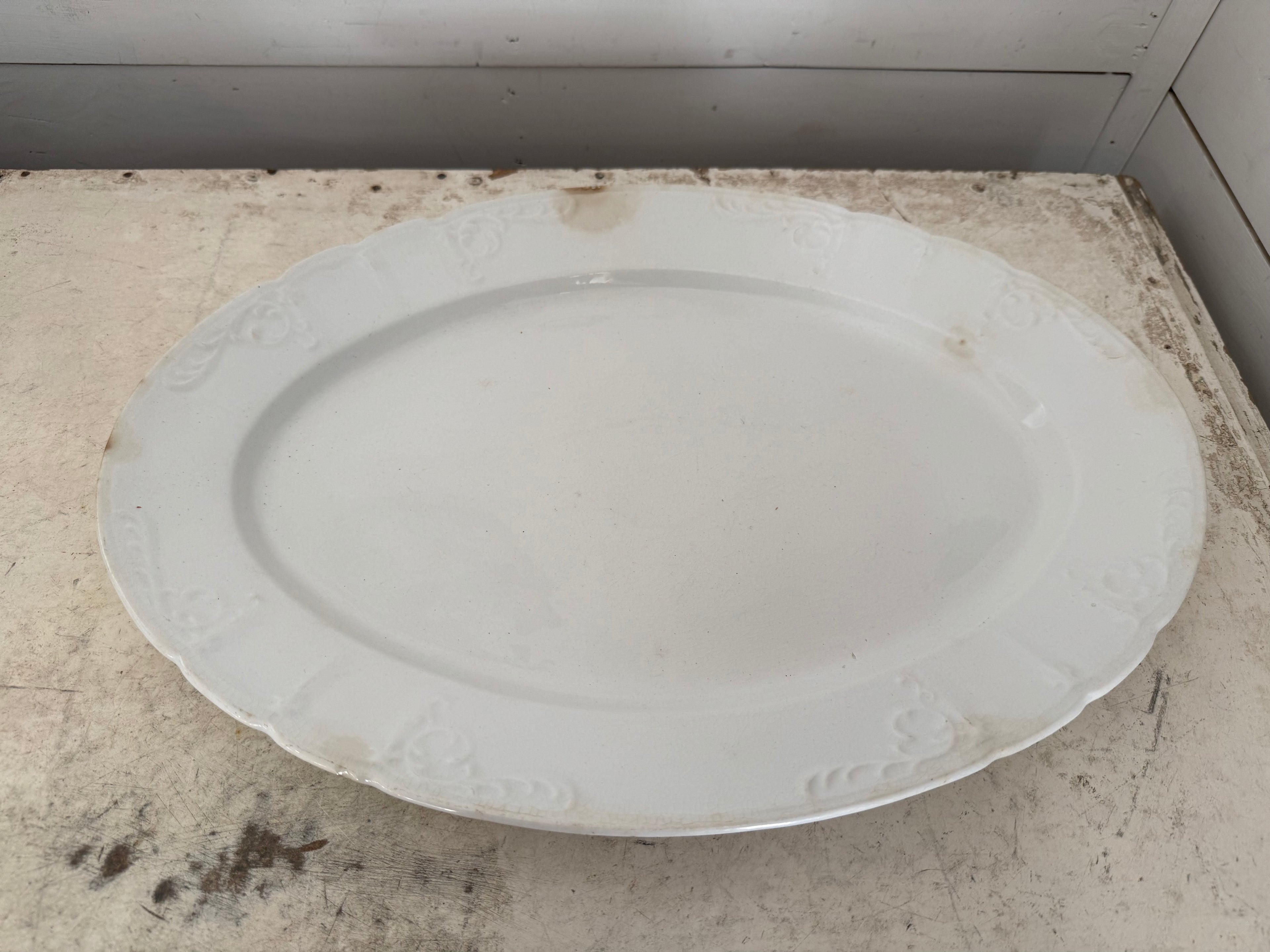 White Platter with age