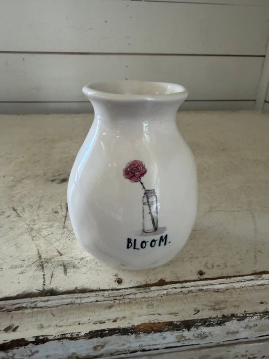 Rae Dunn Bud Vase Flowers By Magenta Picture Icon "BLOOM"