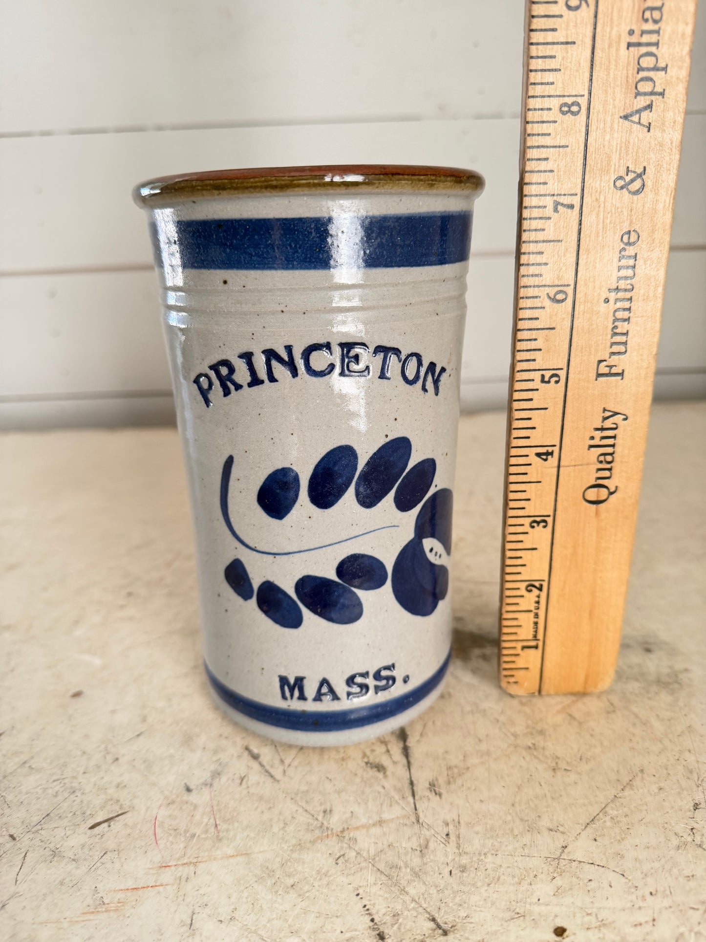 Princeton, Massachusetts stoneware crock