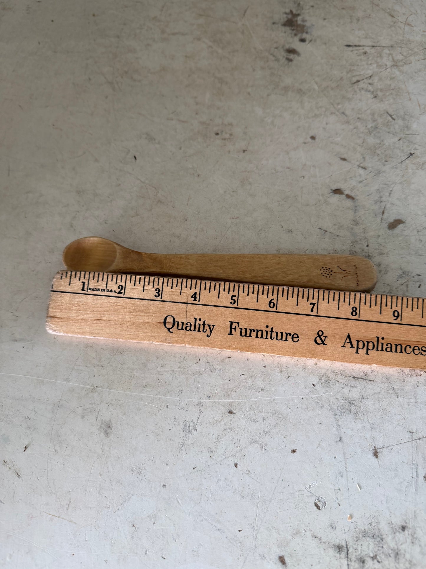 Hand Carved Wood Spoon - 8-1/2”