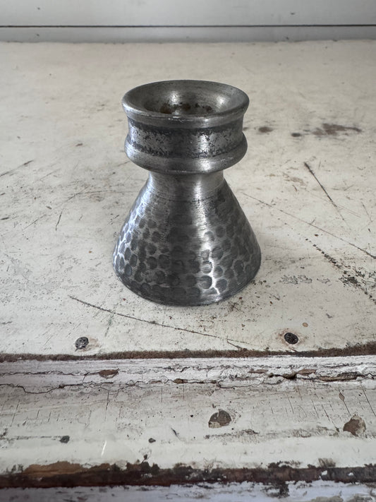 Antique Norway Pewter Candle Holder