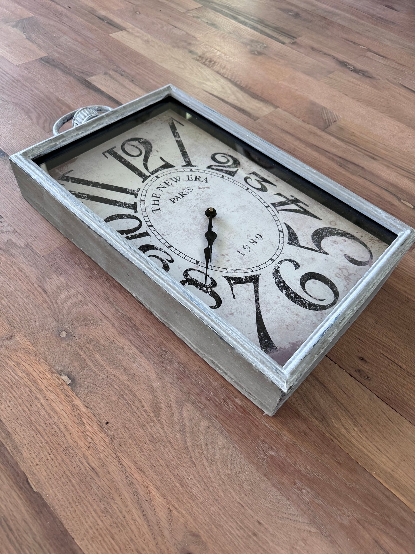 Hand Painted Large metal clock