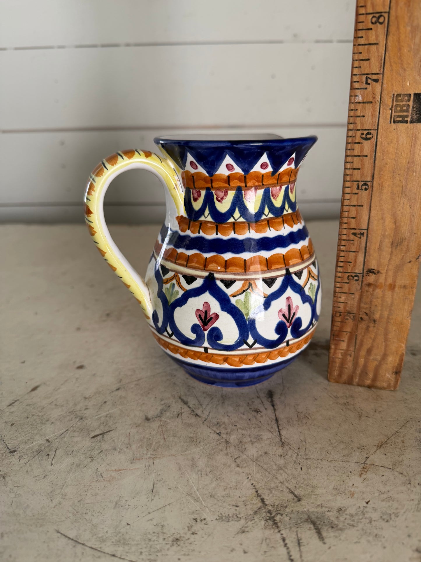 Hand Painted Italian Style Pitcher