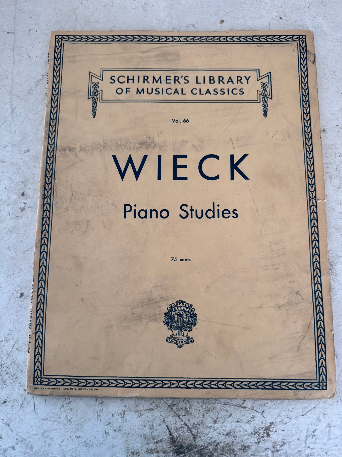 Wieck Piano Studies