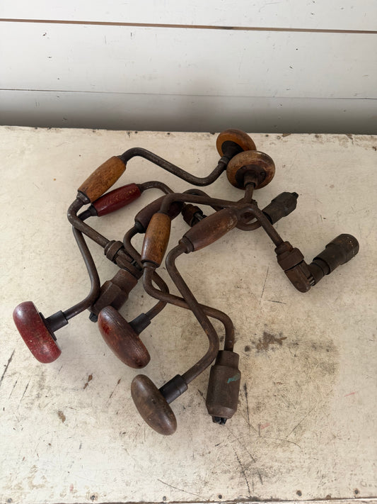 Antique English brace and bit - sold individually
