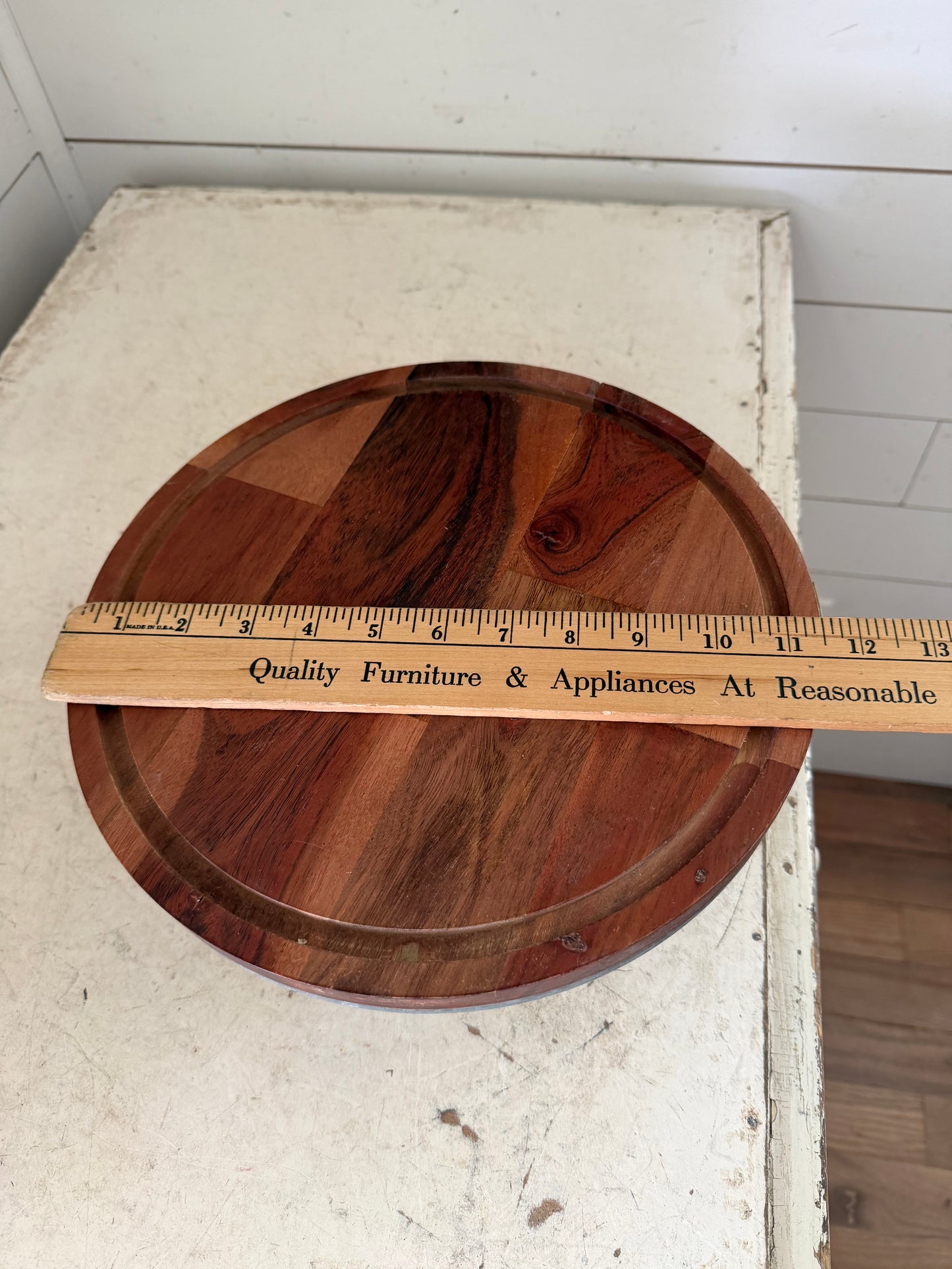 Hearth and Hand Wood and Metal Cake Stand