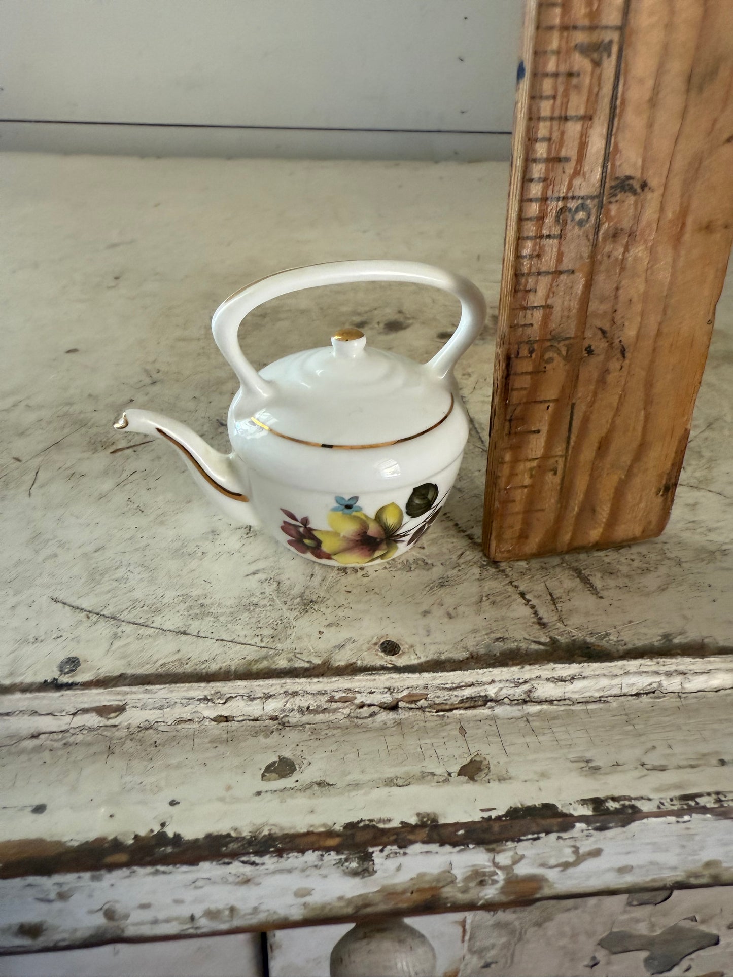 Vintage miniature, teapot bone China