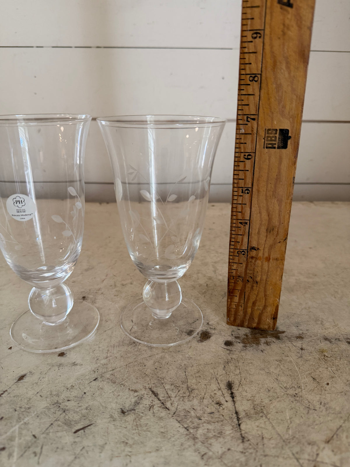 PRINCESS HOUSE Princess Moderna Footed Glasses Set of 2