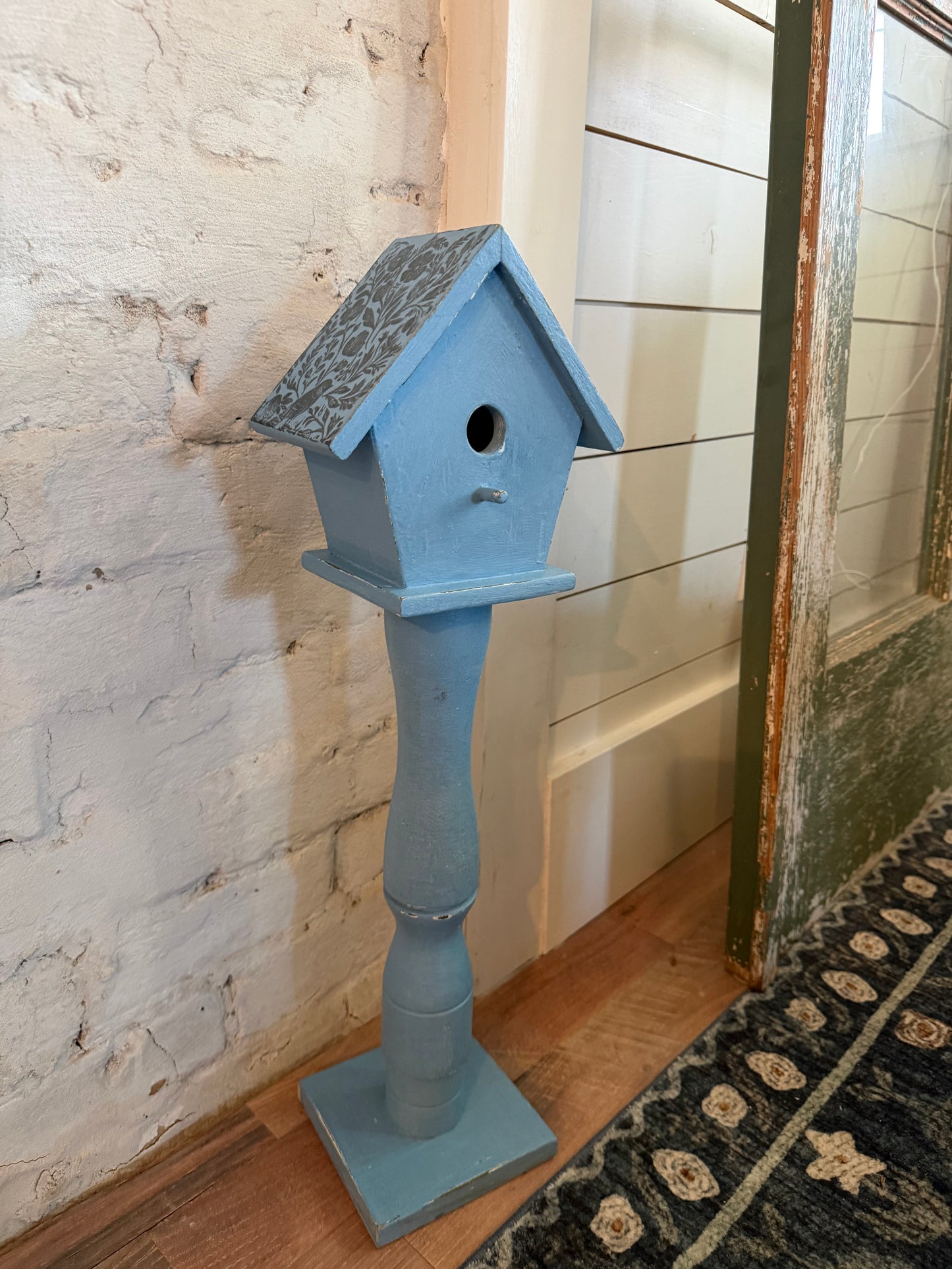Tall Hand painted Birdhouse