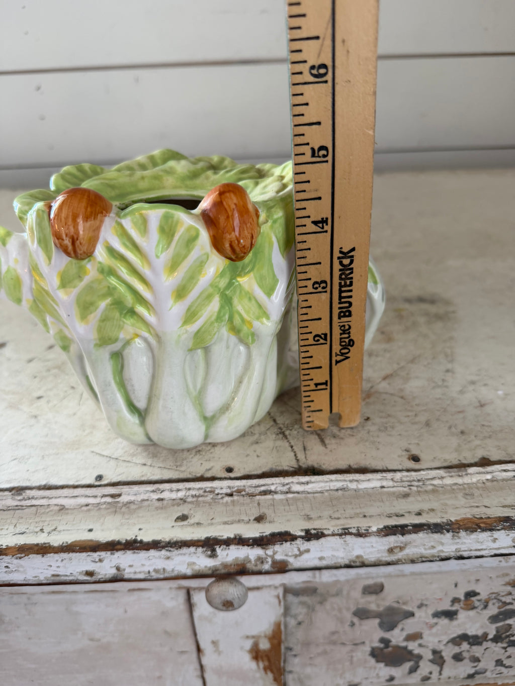 Ceramic Cabbage teapot Planter Maddix of California