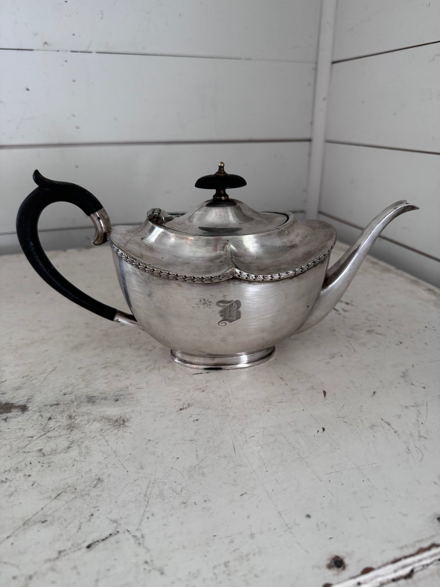 Victorian Silver Plate Tea Pot Fenton Bros EPNS