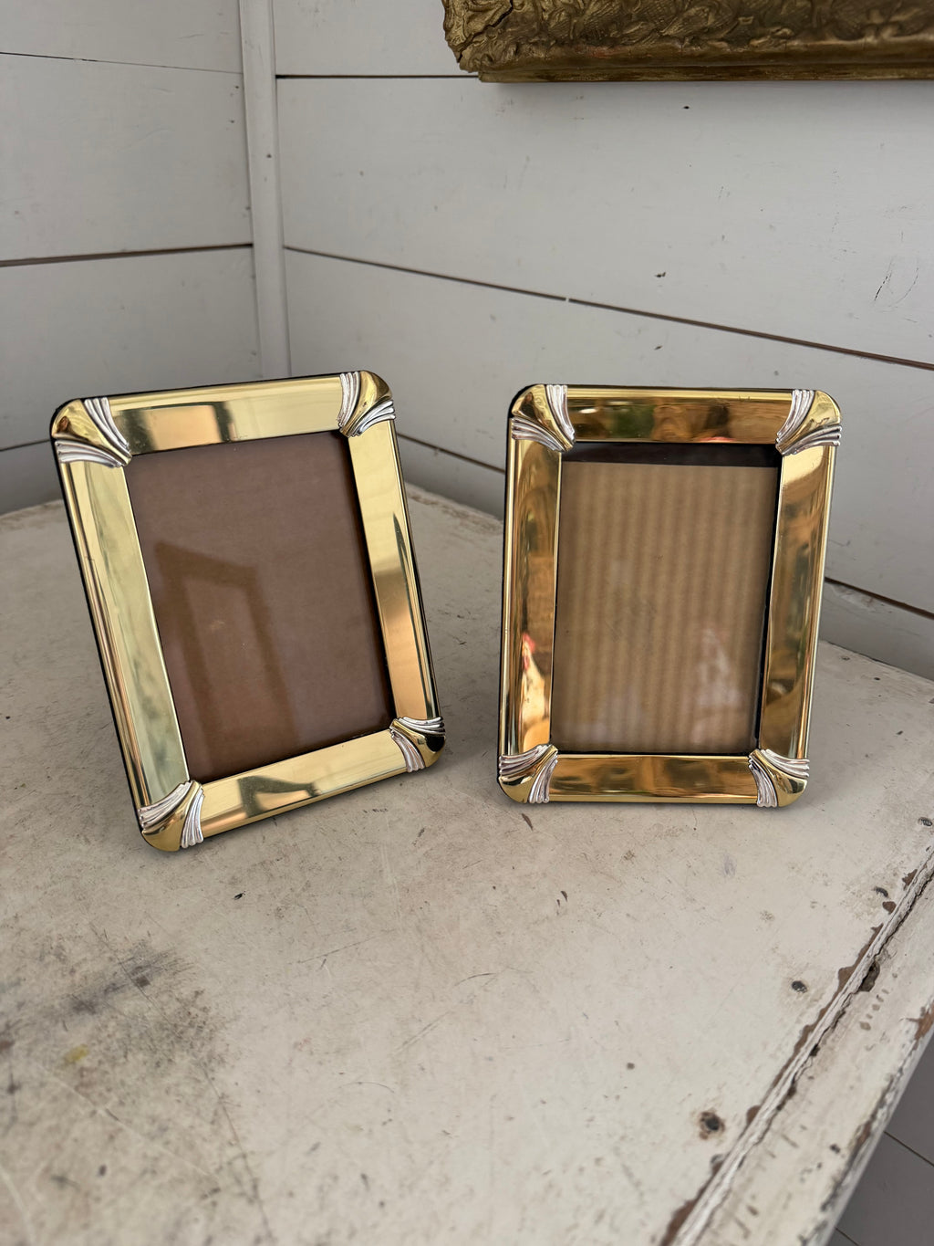 Small brass frame will get art sold individually