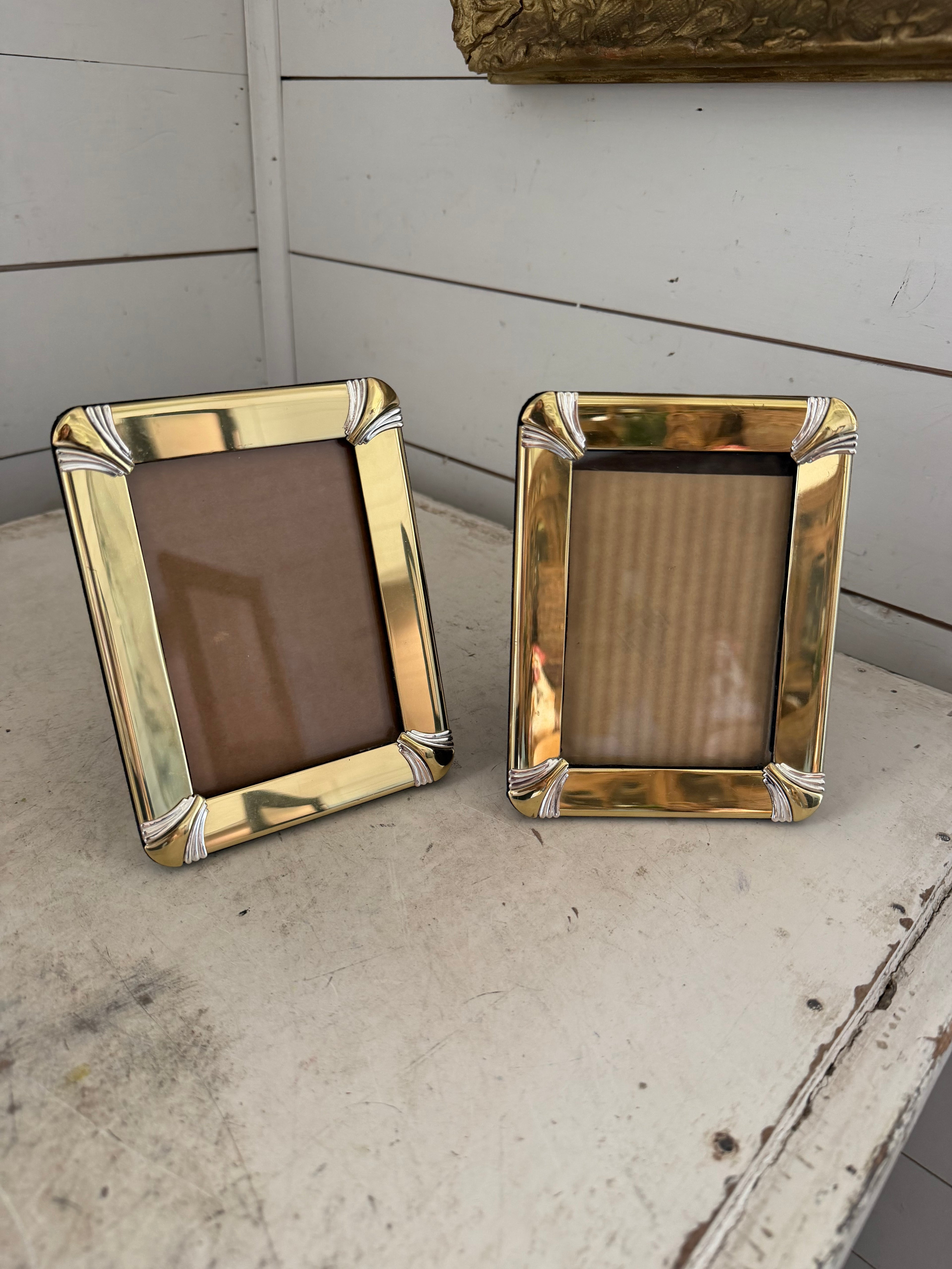 Small brass frame will get art sold individually
