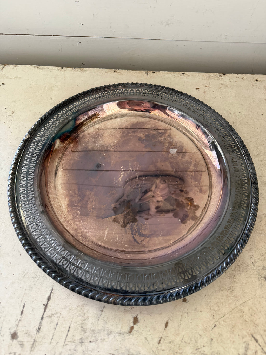 Tarnished silver platter will get makeover