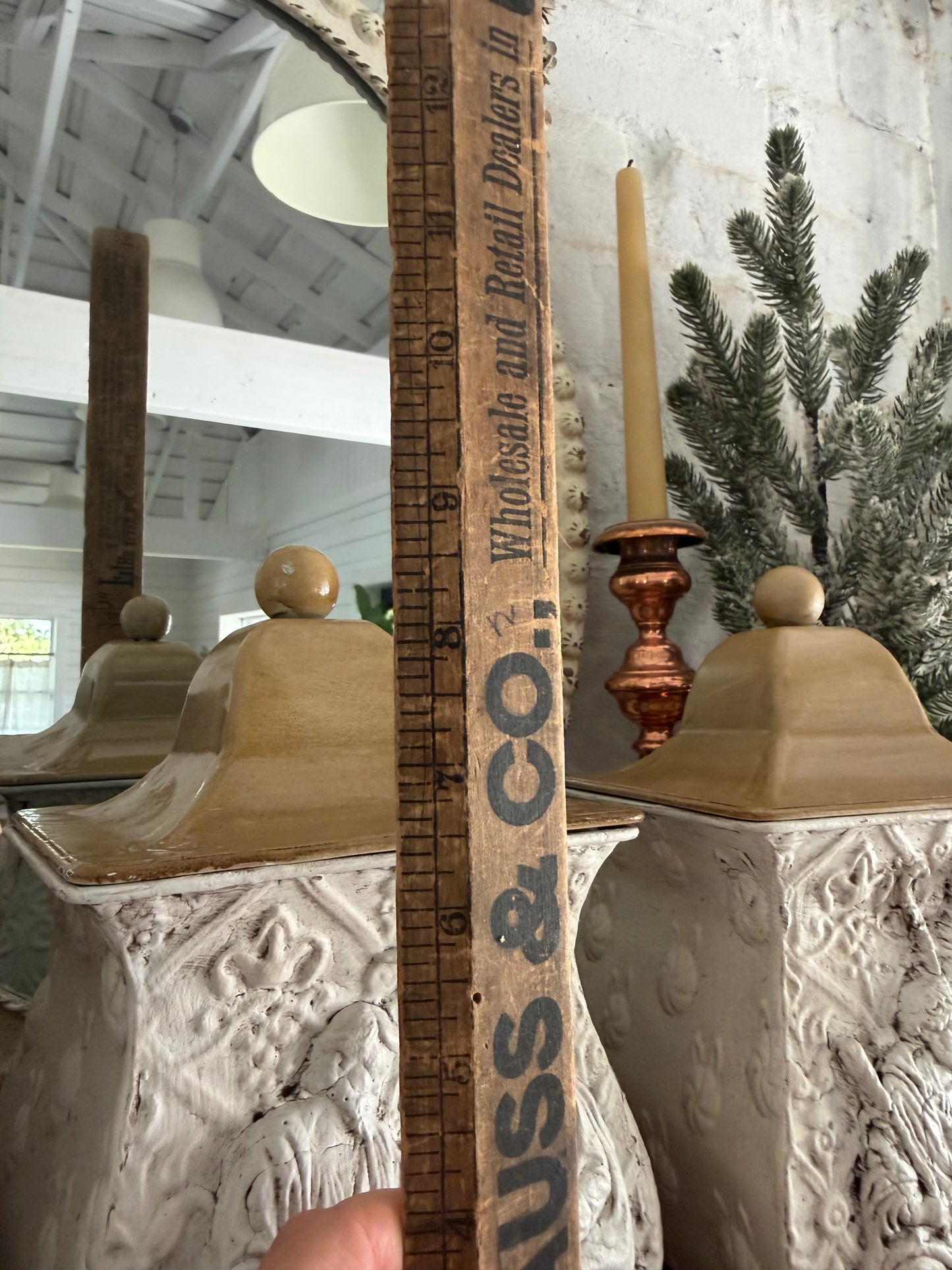 Hand Painted Nativity Canister Set of 3