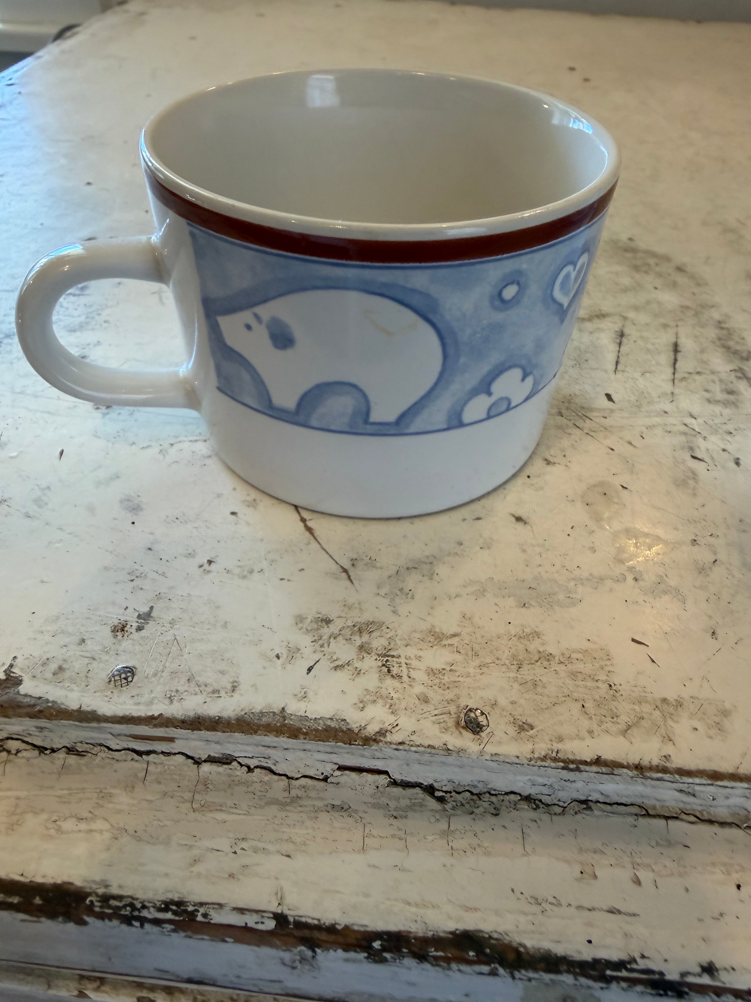 Pig and Chicken Mug Set With Sugar Dish - sold individually