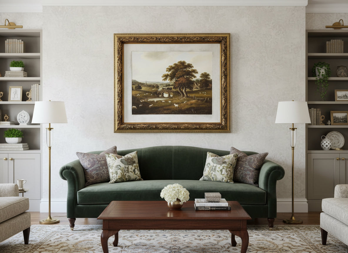 Oversized Canvas Art Piece Framed and designed by Zeb