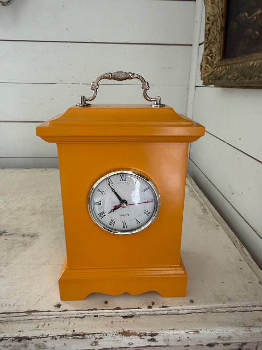 Mustard Mantle Clock will get transfers on it
