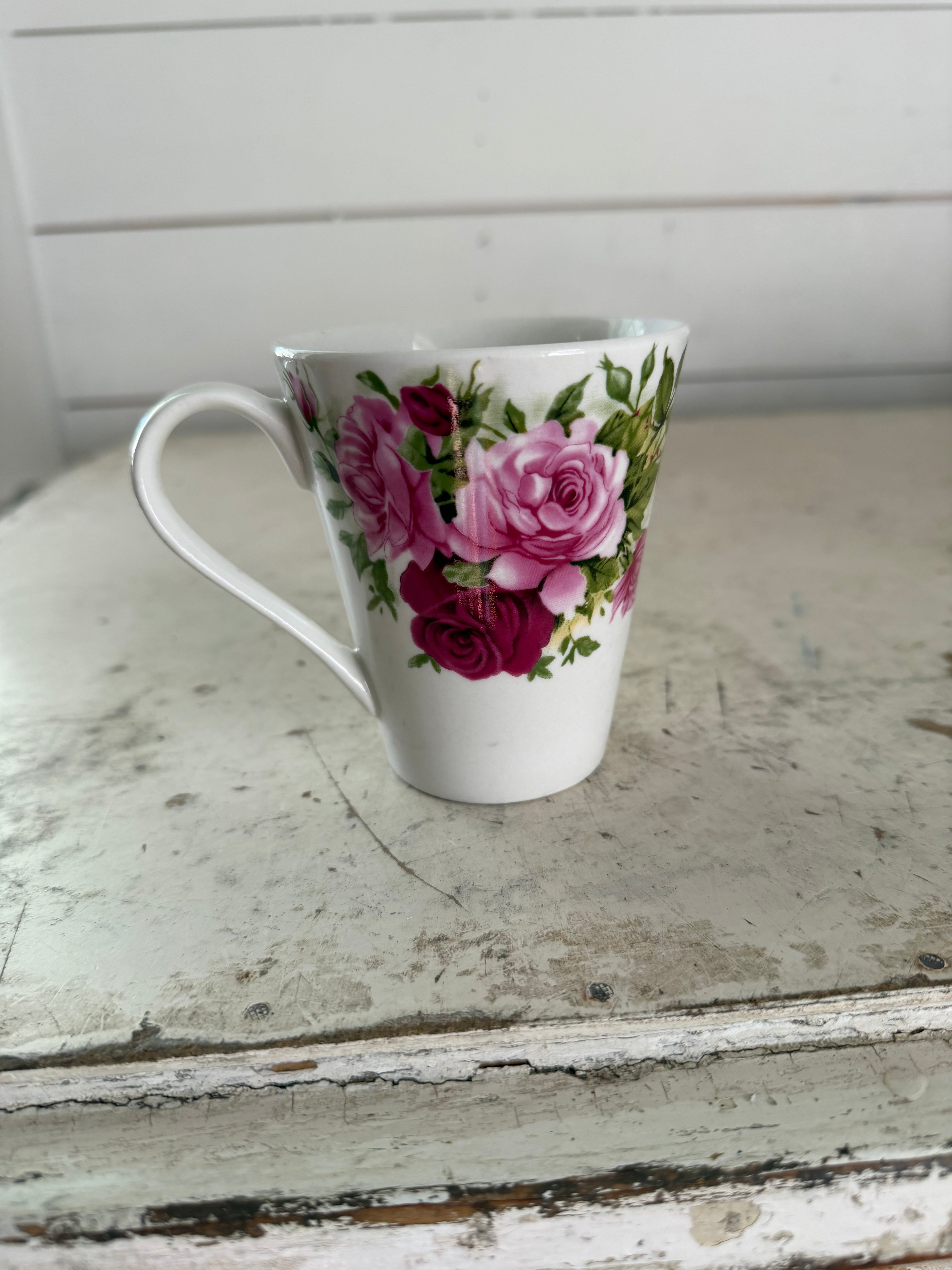 Flared Shape Rose Mug