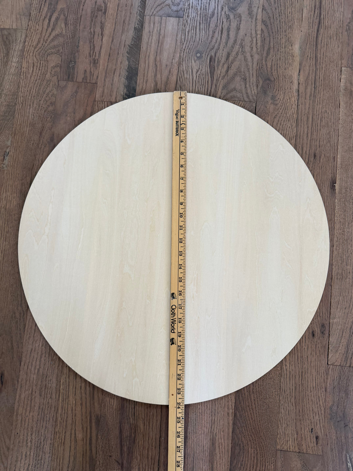 Wood round will get art and makeover