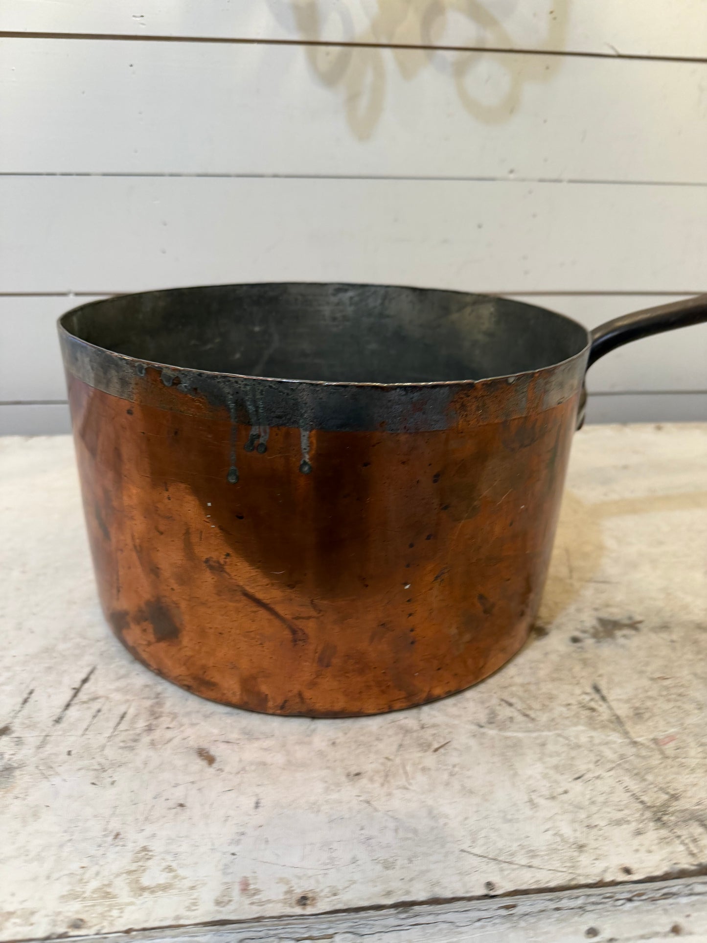 1800’s Forged handle Large English Copper Pot