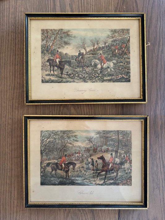 English Fox Hunt Print Set 8x10